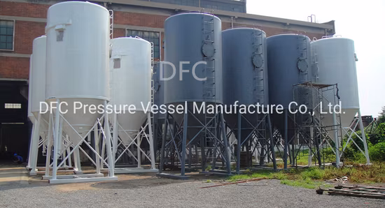 Lime Silo Cement Storage ASME Feed Pulverized Bulk Powder